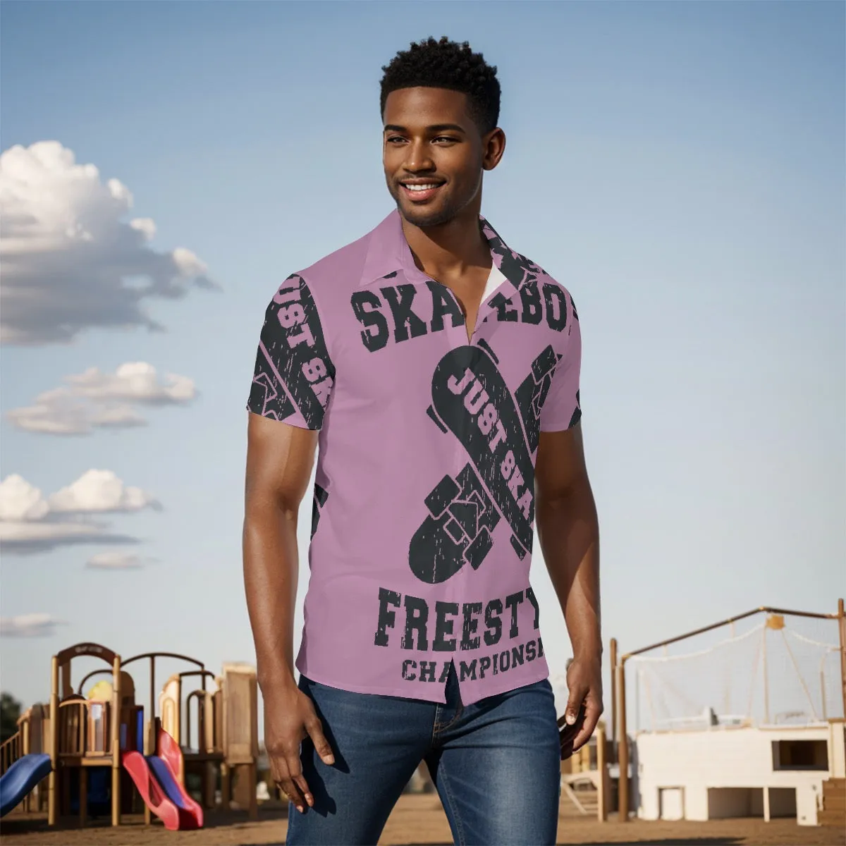 All-Over Print Men's Shirt J 47 skater shirt