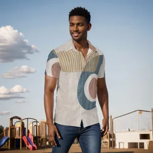 All-Over Print Men's Shirt J 69 multicolored abstract