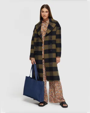 Anna Wool Rich Check Coat