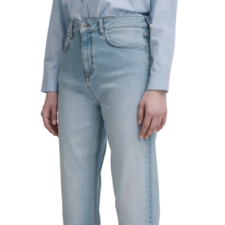 b young pantalone jeans da donna Loetta 20815198 200460 blu chiaro