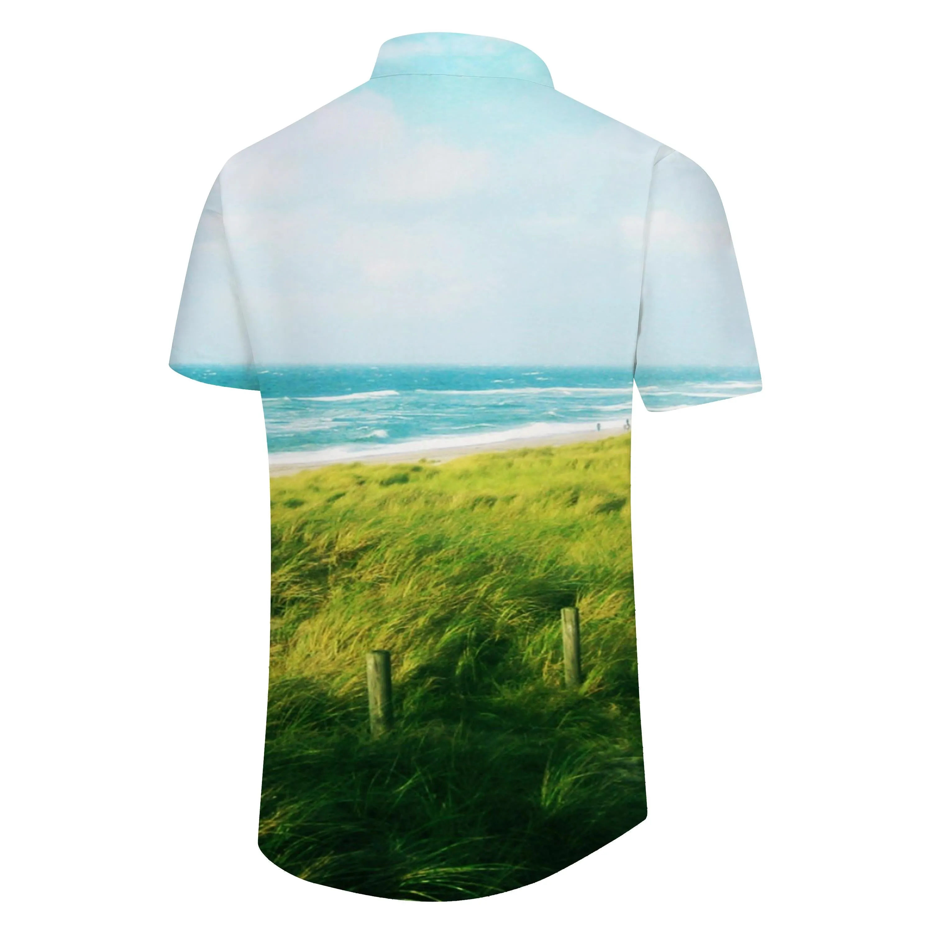 Beach Summer Shirt Men Street Shirt Hawaiian Four Seasons Short Sleeve Lapel Fashion Clothing