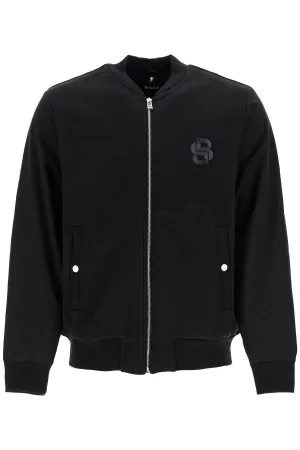black zip bomber sweatshirt c-salieri 23 50524338 BLACK