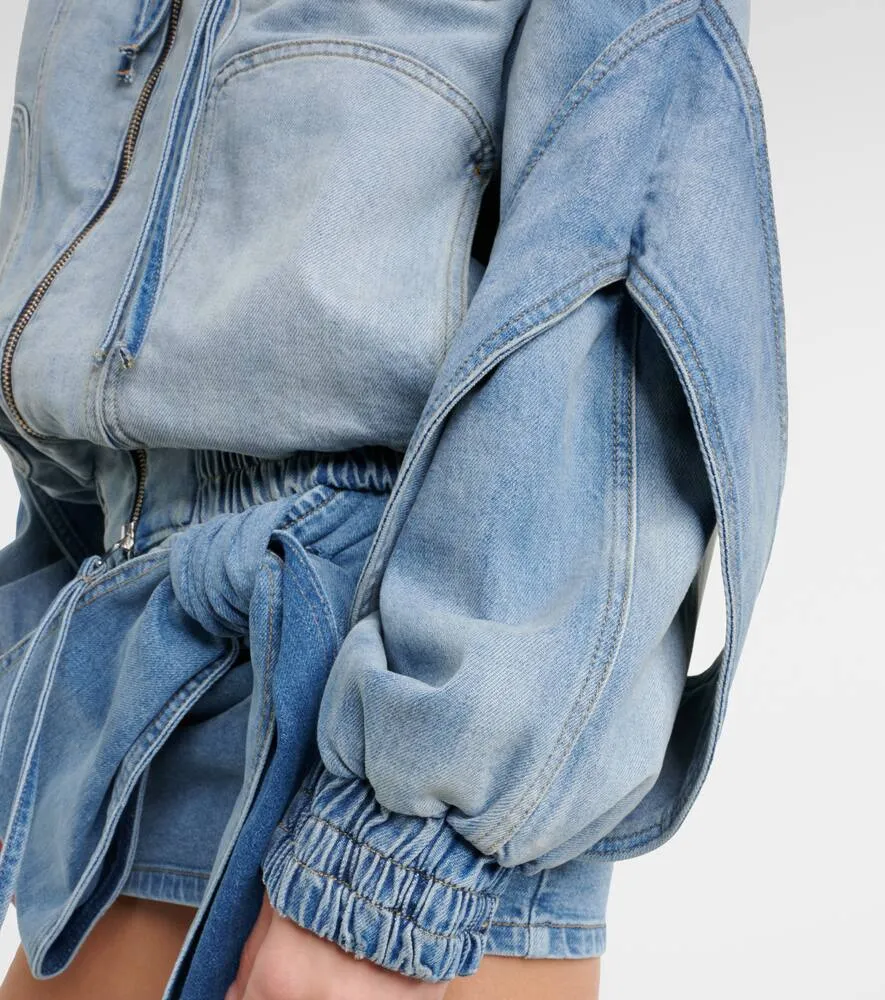 Blumarine Denim bomber jacket