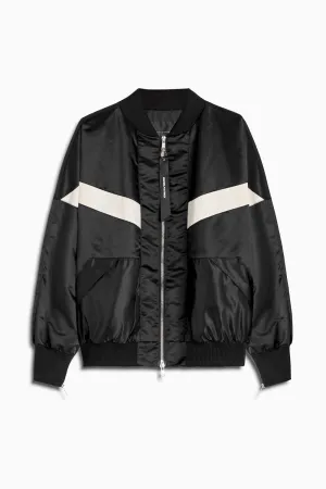 bomber 8 / black   ivory