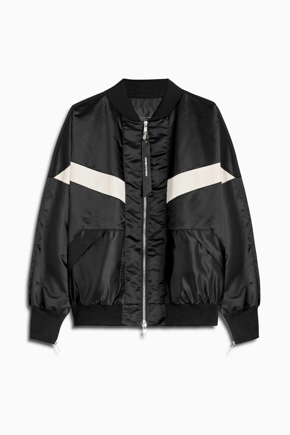 bomber 8 / black   ivory