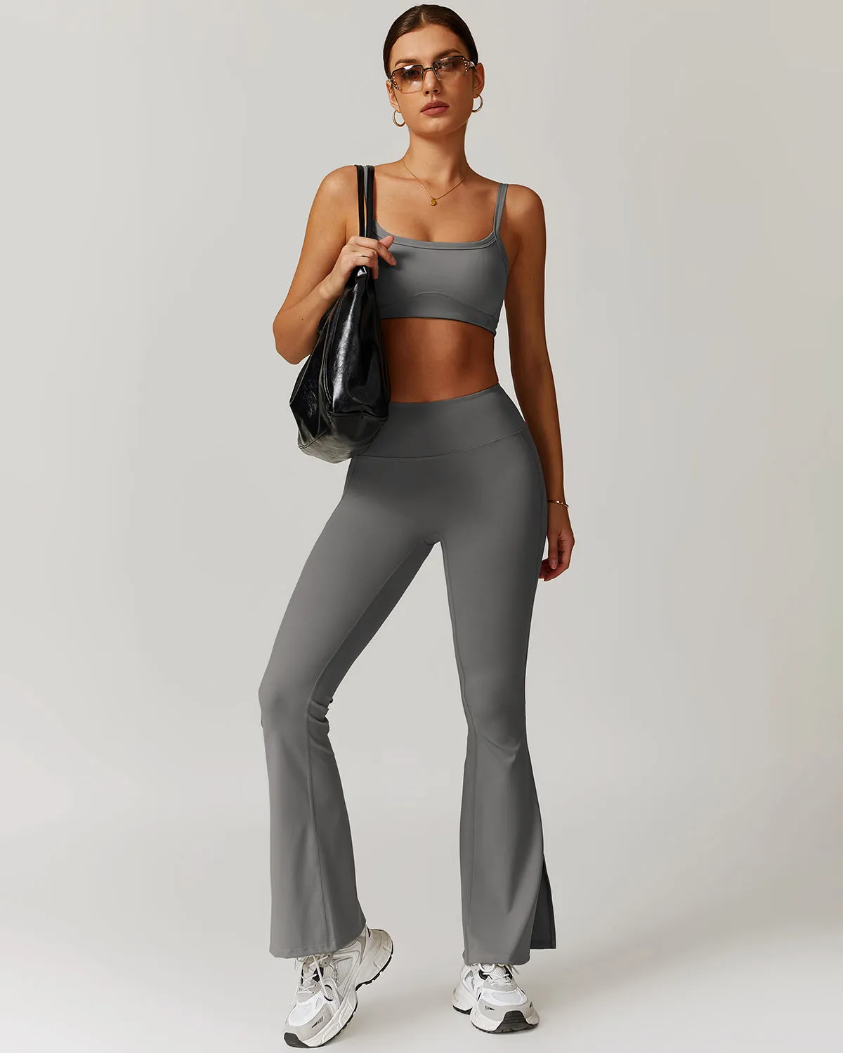 Brynn Flare Leggings - Grey
