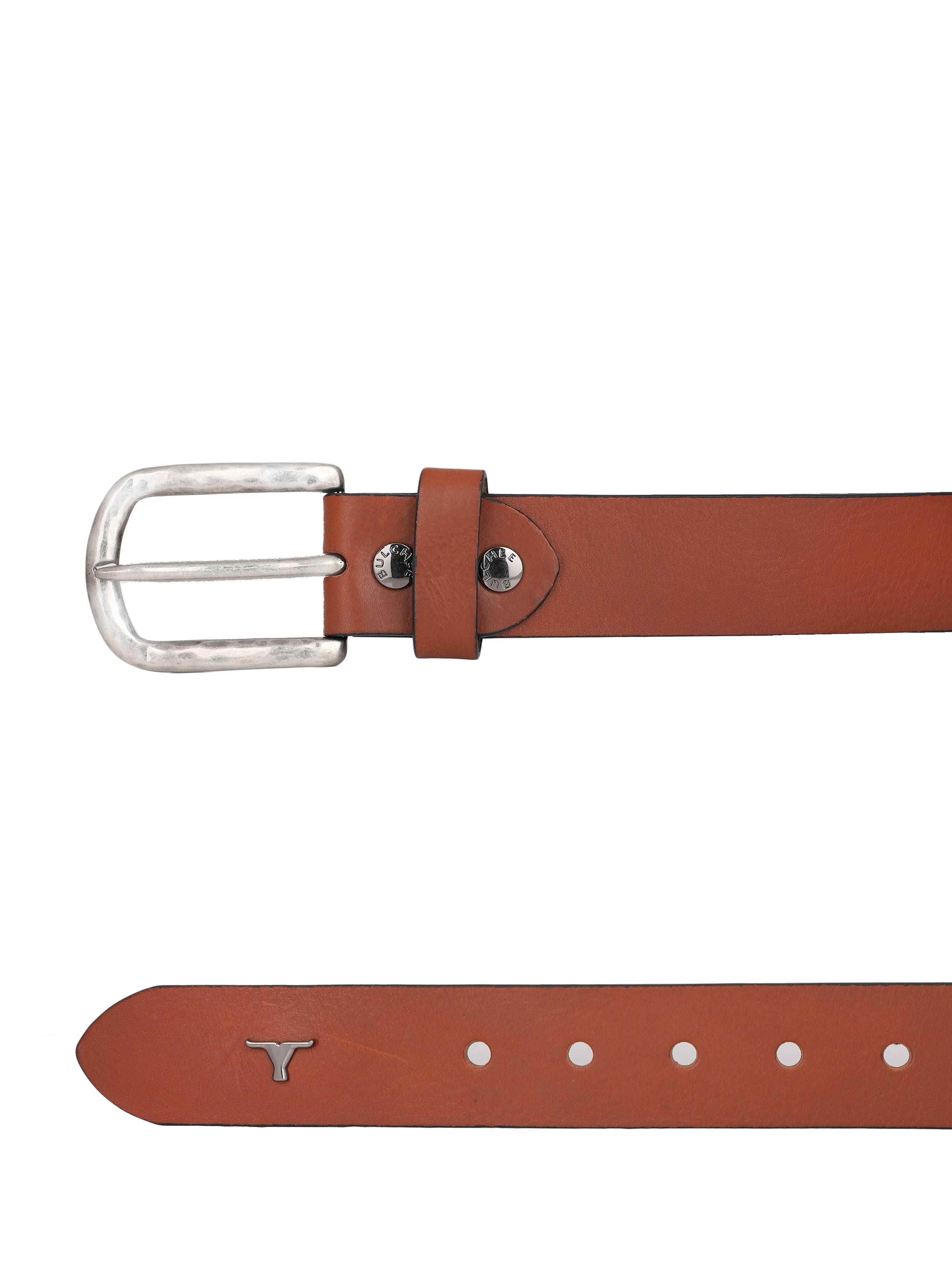 Bulchee Premium Collections Men's Full Grain Italian Leather Belt, Lifetime Leather Warranty | Plain Jeans | Tan | BUL2168B