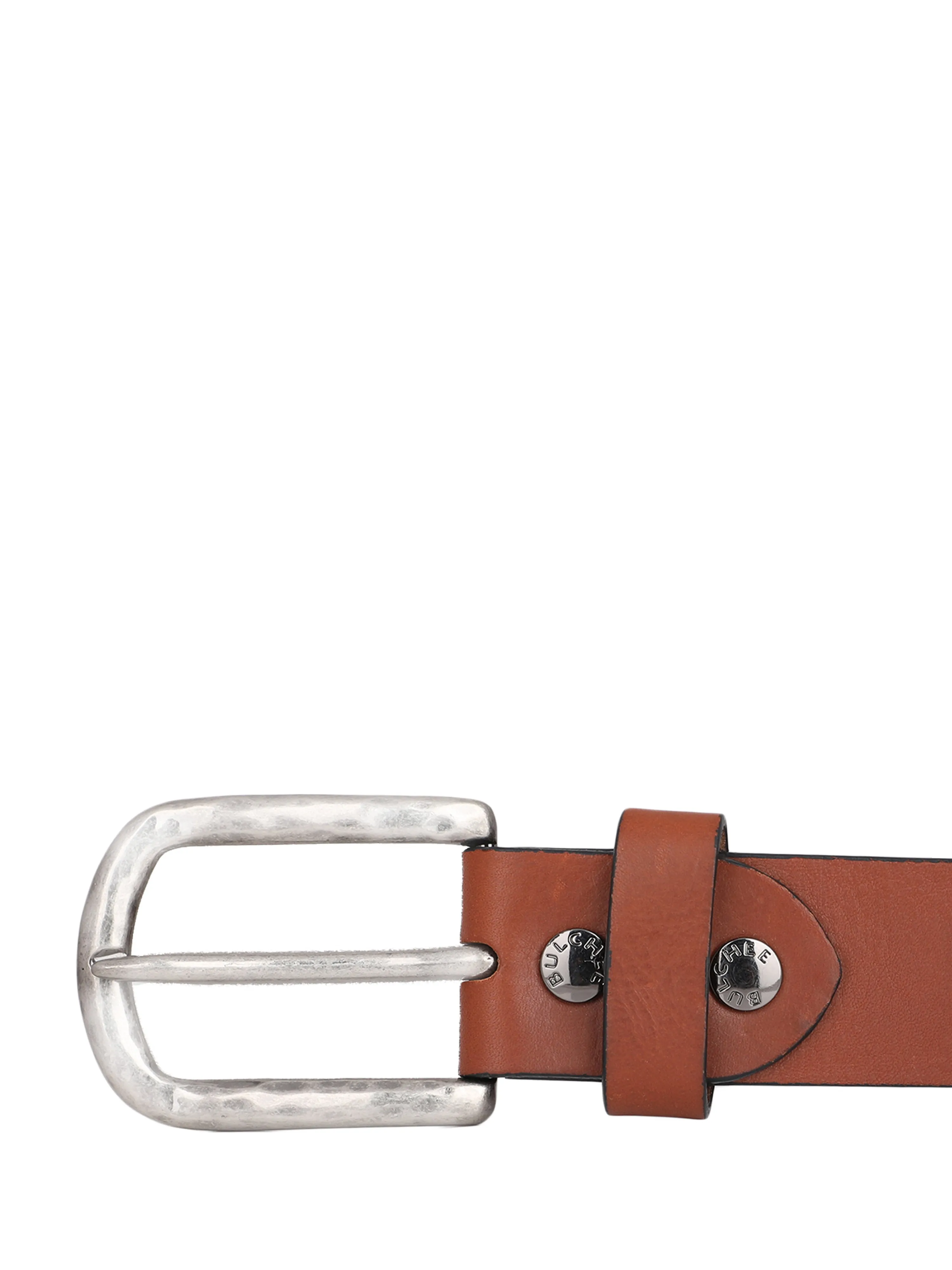 Bulchee Premium Collections Men's Full Grain Italian Leather Belt, Lifetime Leather Warranty | Plain Jeans | Tan | BUL2168B