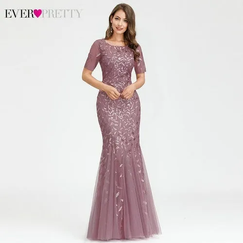 Burgundy Evening Dresses For Women Party Ever Pretty EP07886 Elegant V