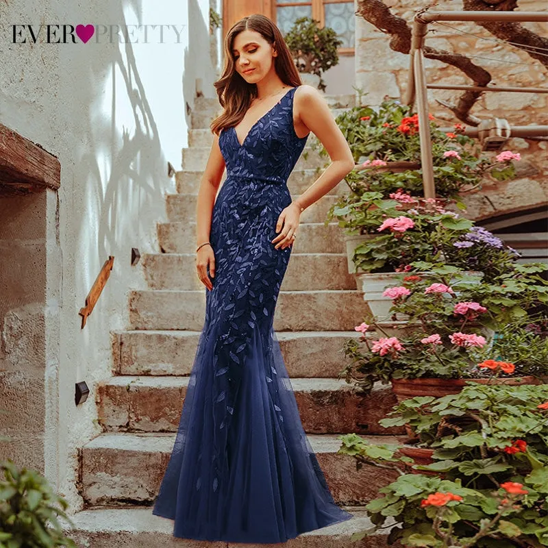 Burgundy Evening Dresses For Women Party Ever Pretty EP07886 Elegant V