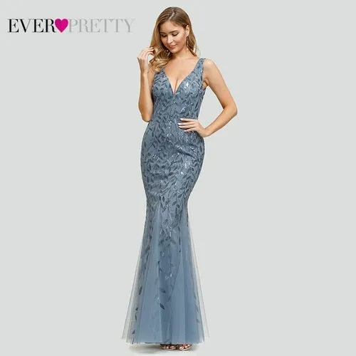Burgundy Evening Dresses For Women Party Ever Pretty EP07886 Elegant V