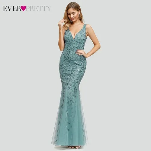 Burgundy Evening Dresses For Women Party Ever Pretty EP07886 Elegant V