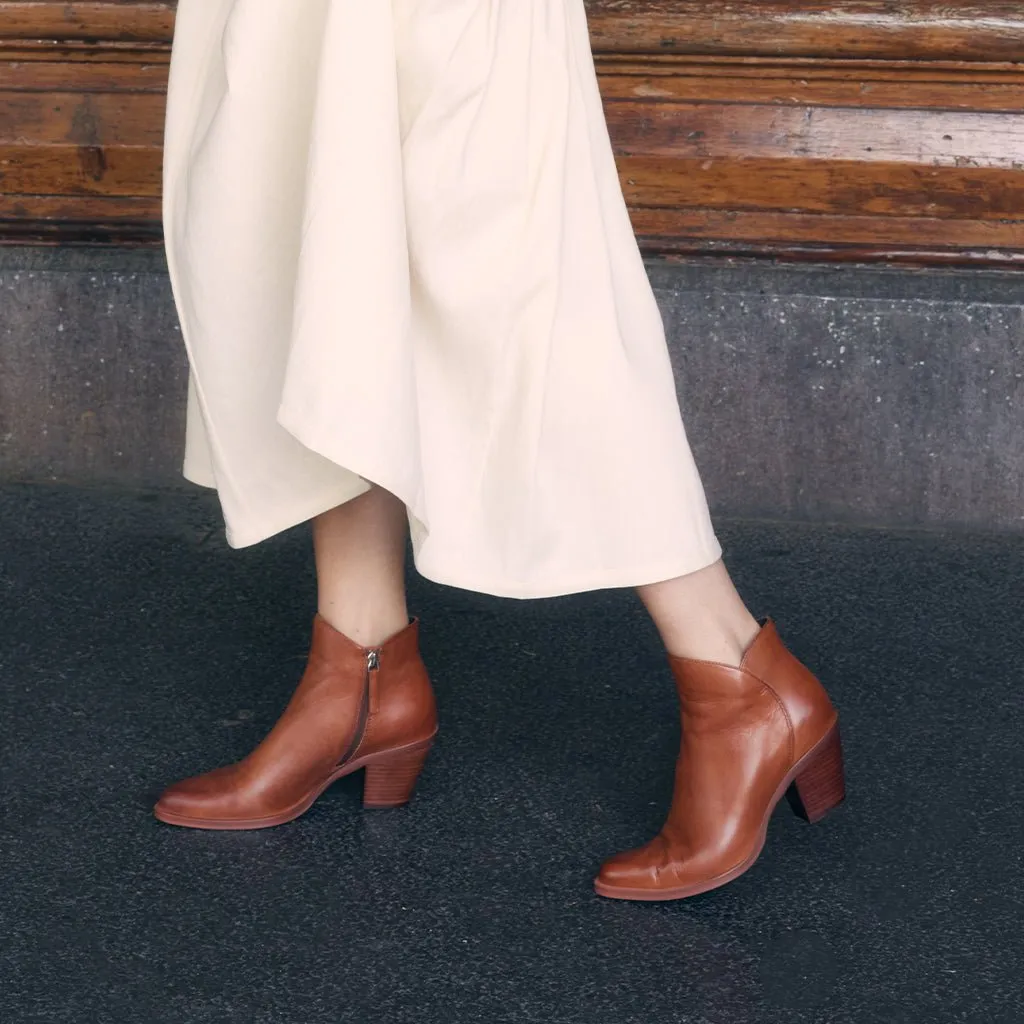 ELLIE ARCHIVE LEATHER ANKLE BOOTS