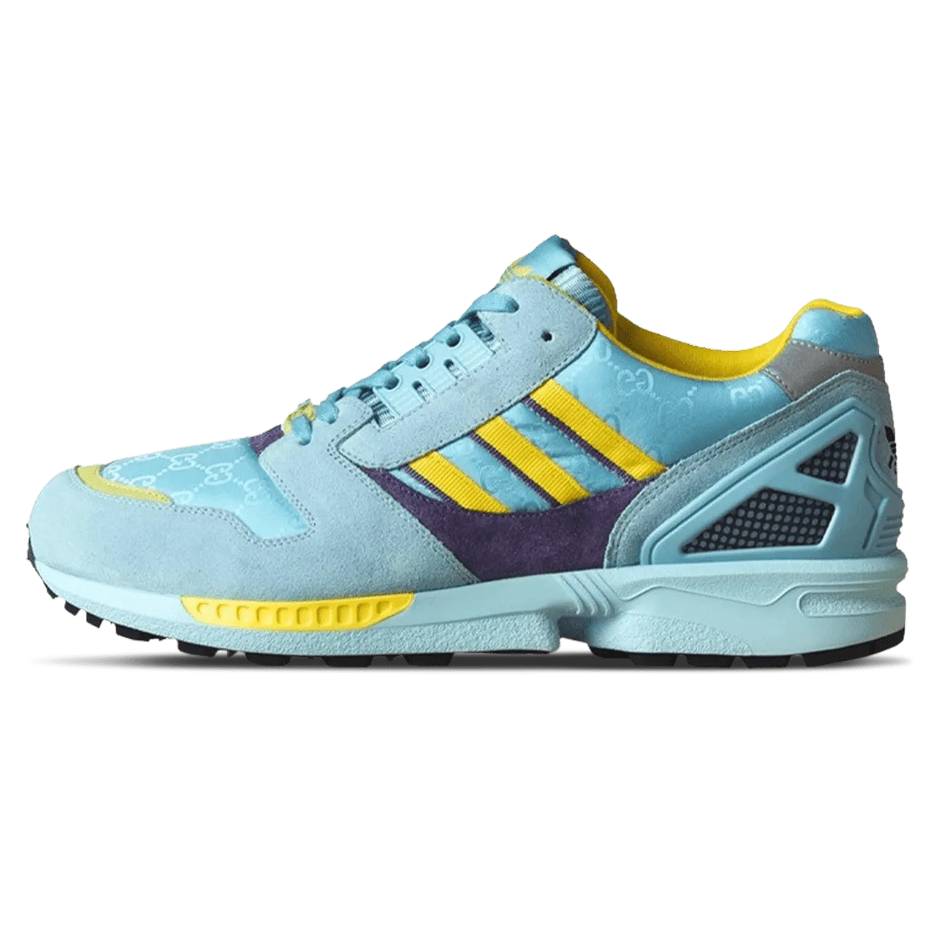 Gucci x Adidas ZX 8000 Wmns 'Aqua GG Monogram'