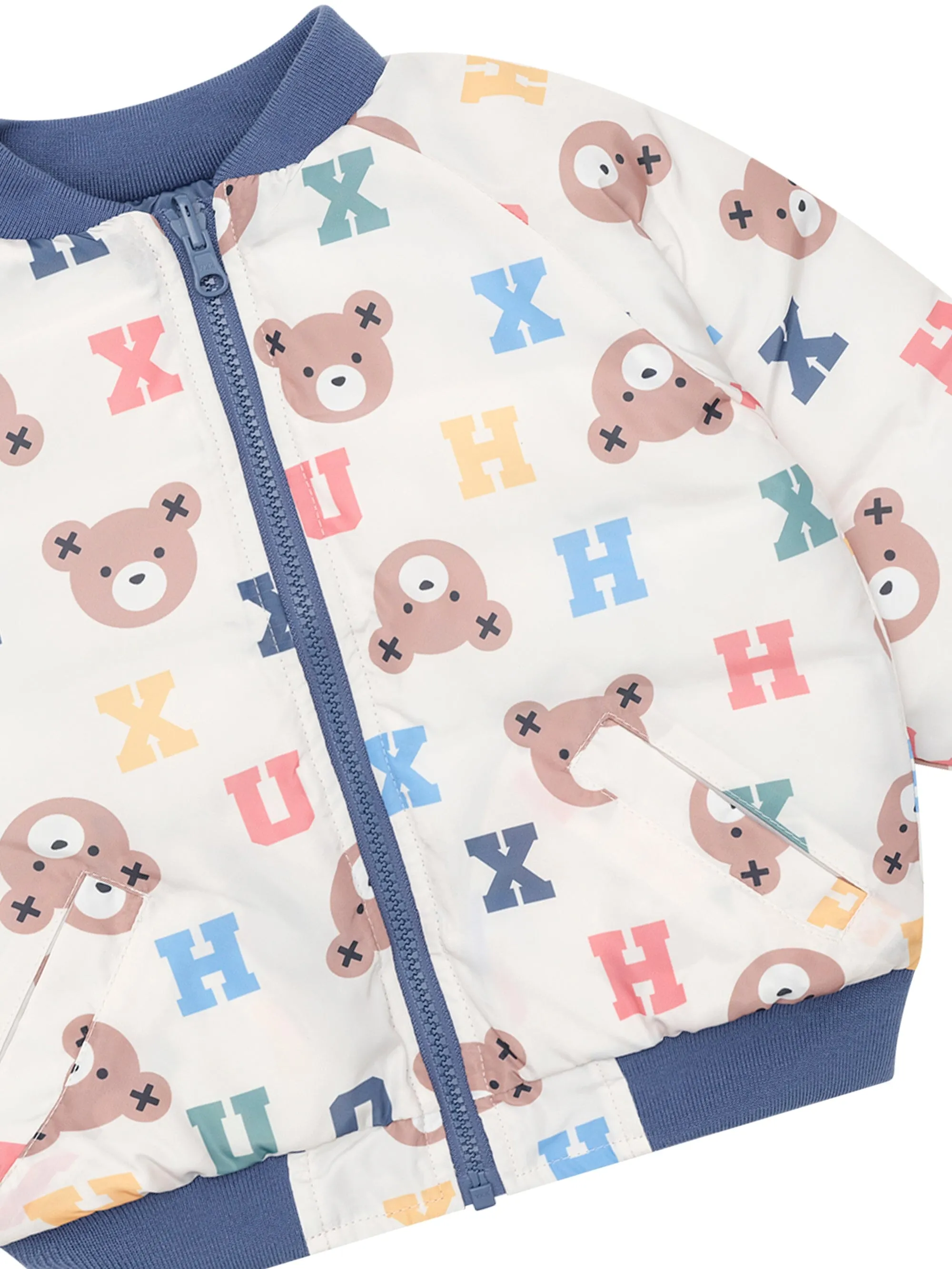 Huxbaby - Hux Alphabet Reversible Bomber - HB4009W25