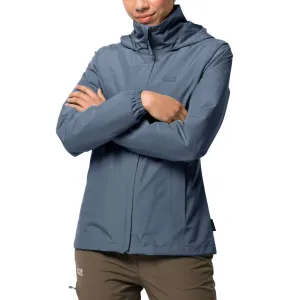 Jack Wolfskin Womens Stormy Point Waterproof Windproof Coat - Frost Blue