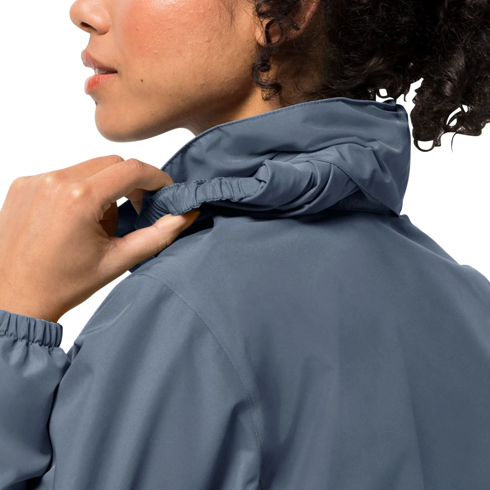 Jack Wolfskin Womens Stormy Point Waterproof Windproof Coat - Frost Blue
