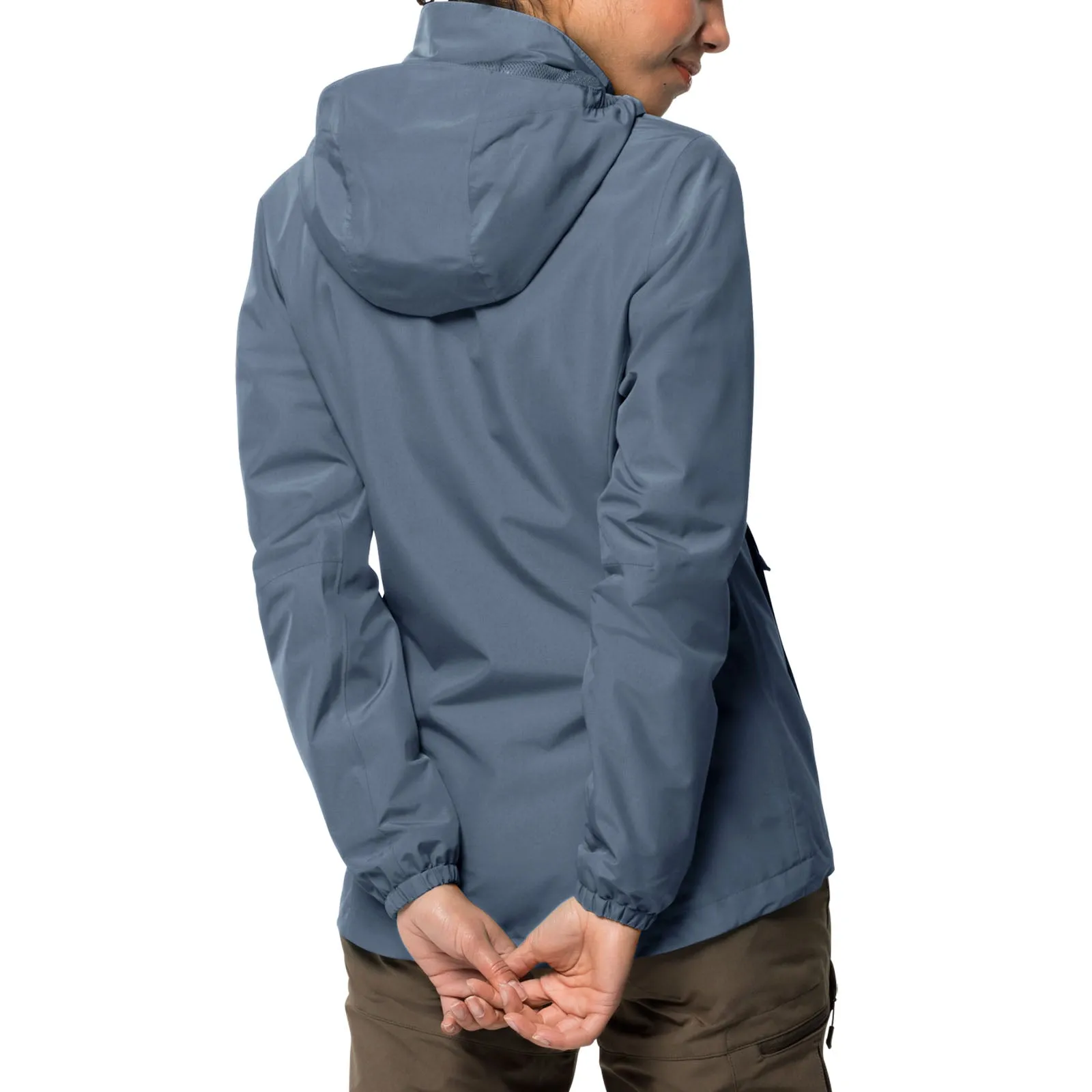 Jack Wolfskin Womens Stormy Point Waterproof Windproof Coat - Frost Blue