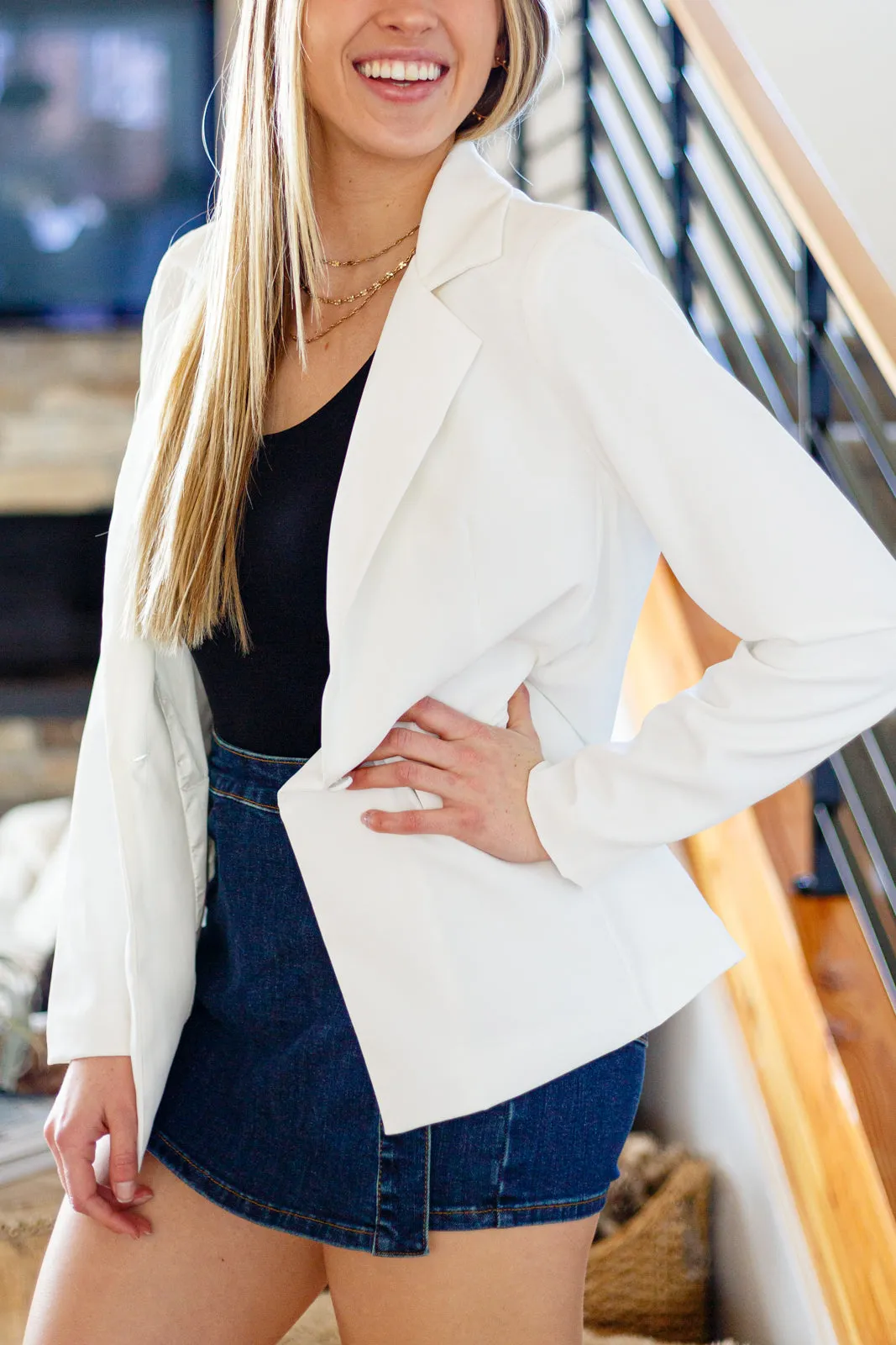 Just So Clean White Blazer