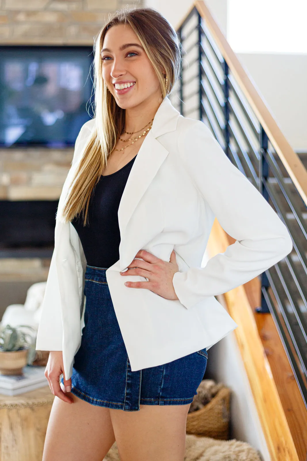 Just So Clean White Blazer