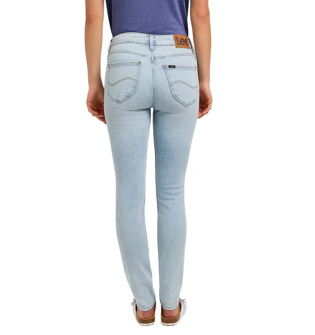 Lee pantalone jeans a vita alta da donna Scarlett 112348997 blu chiaro