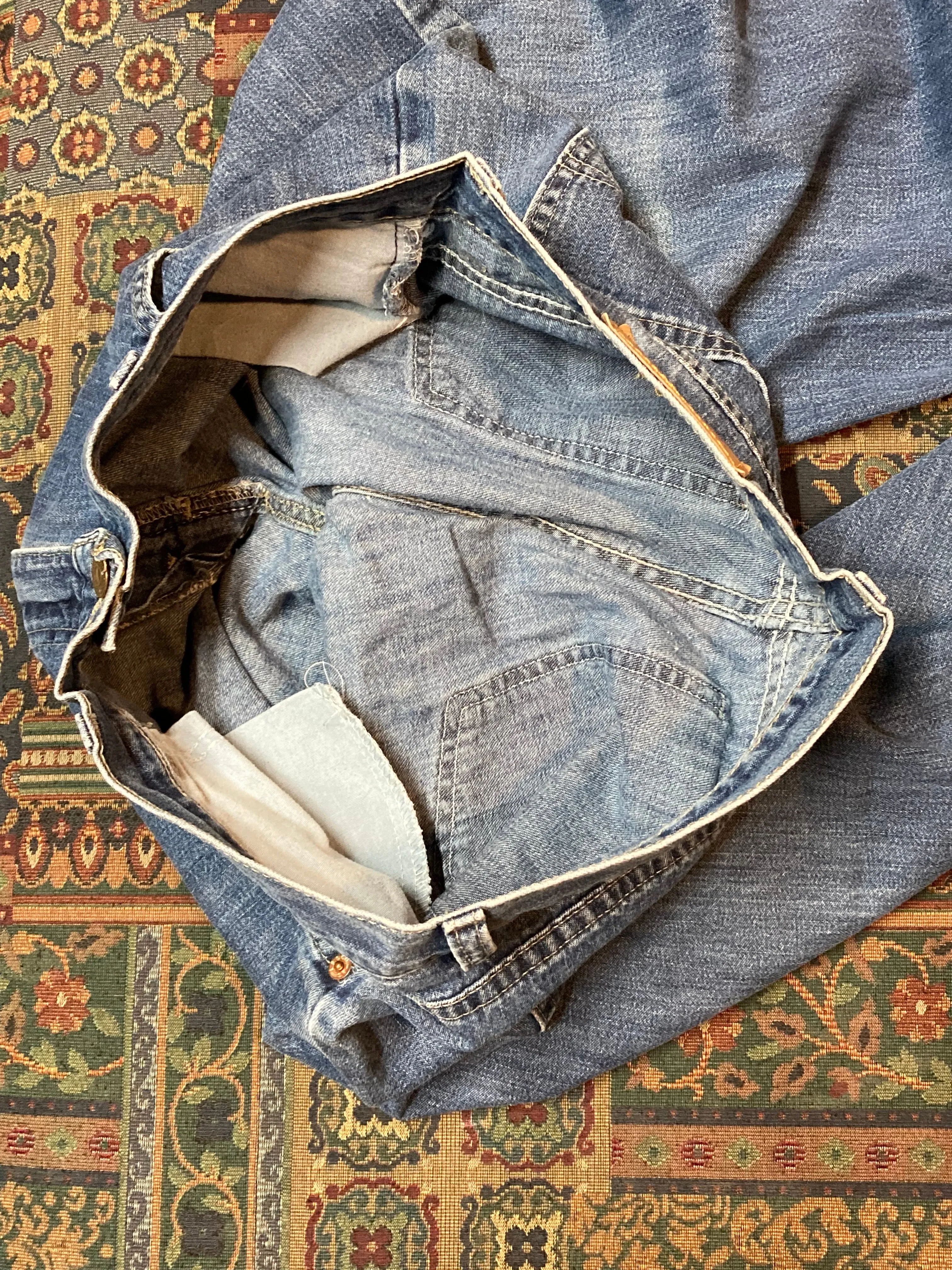 Levi’s 569 Vintage Orange Tab Denim Jeans - 32”x26”, Made in Canada