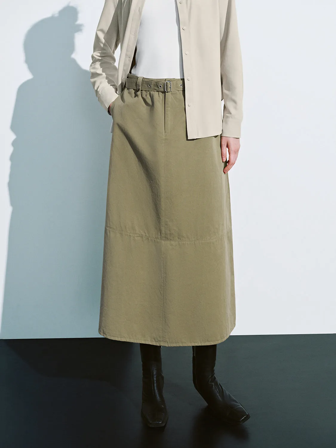Loose Leisure A-Line Skirts