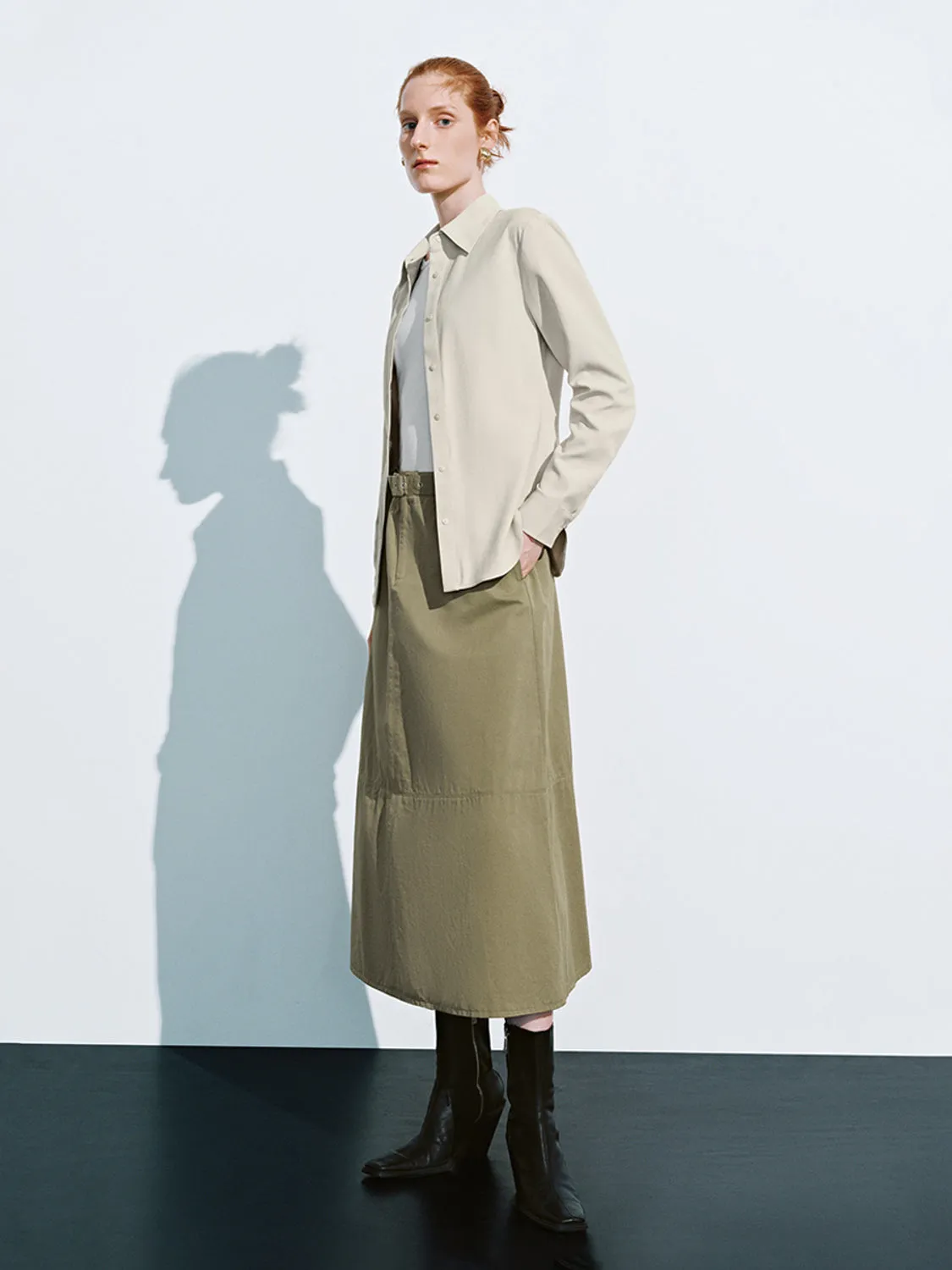 Loose Leisure A-Line Skirts