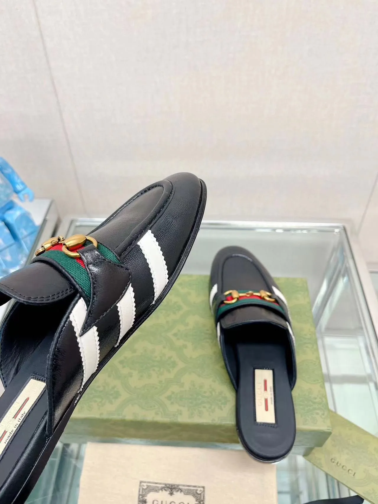 SE1032 adidas x Gucci women's slipper with Horsebit / Size5-10