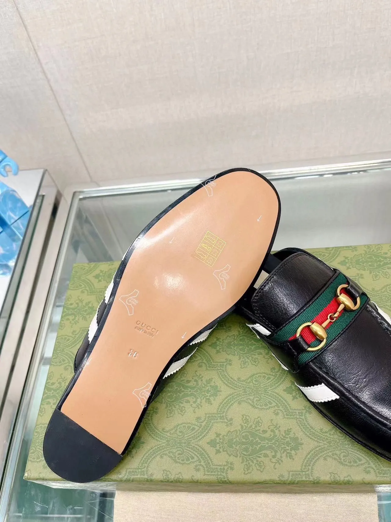 SE1032 adidas x Gucci women's slipper with Horsebit / Size5-10