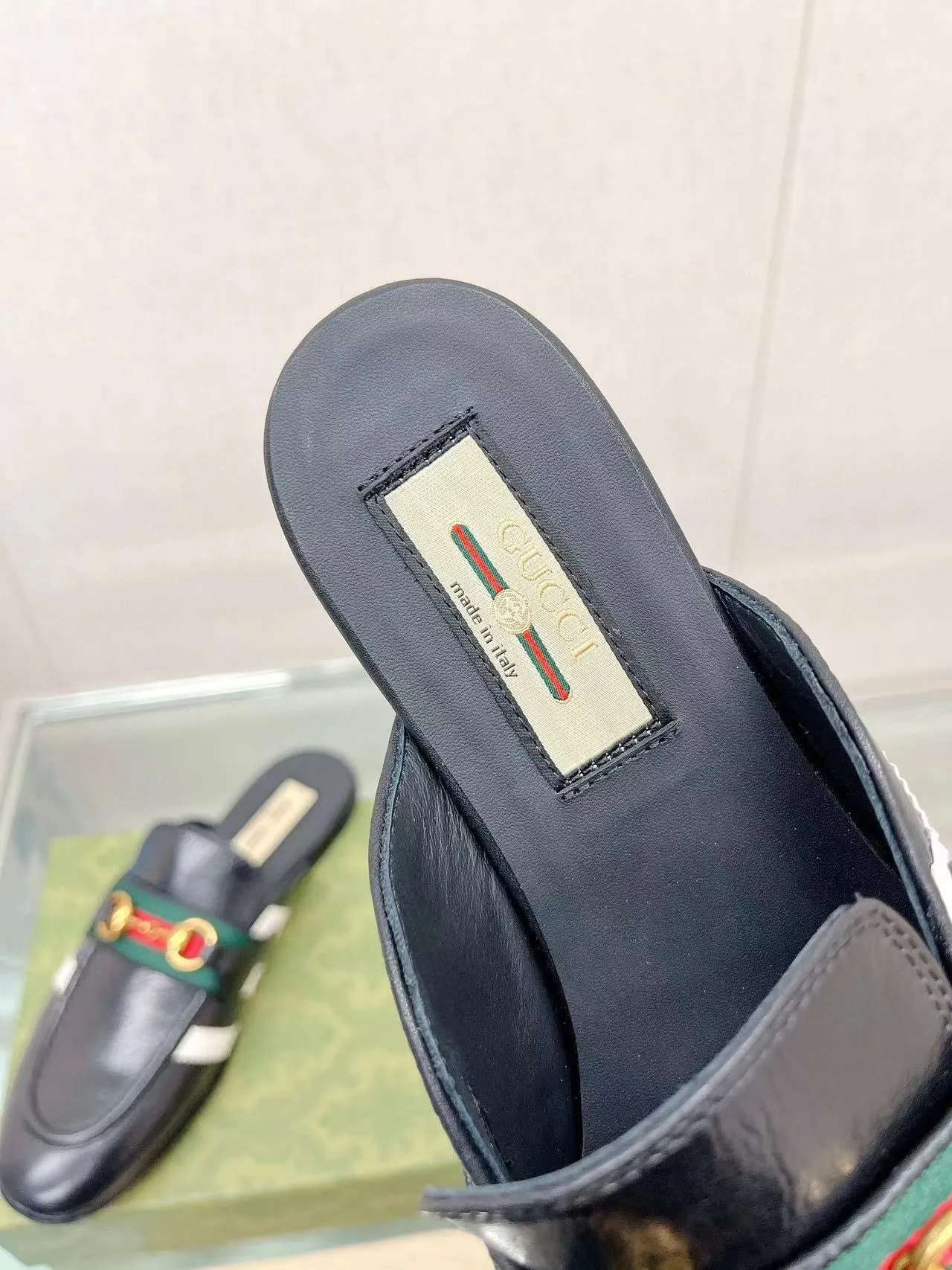 SE1032 adidas x Gucci women's slipper with Horsebit / Size5-10