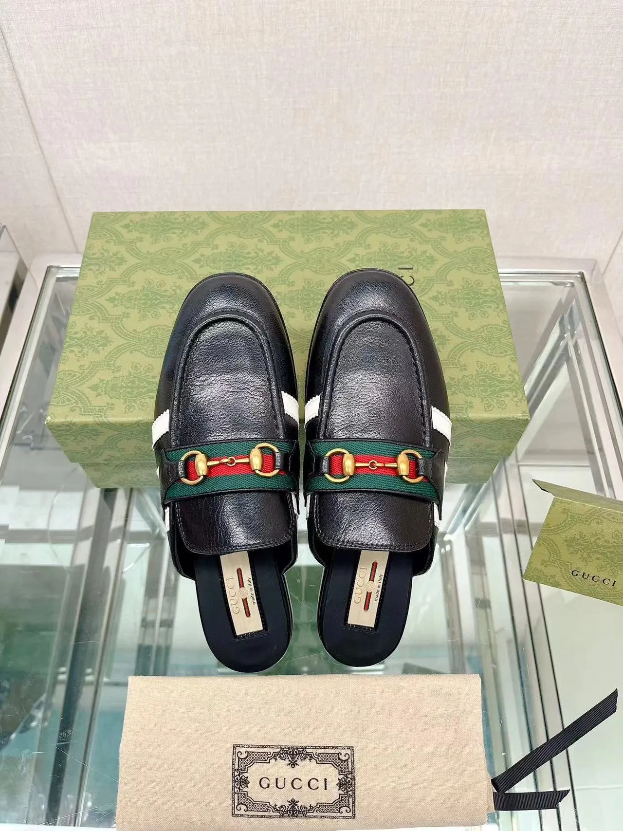 SE1032 adidas x Gucci women's slipper with Horsebit / Size5-10