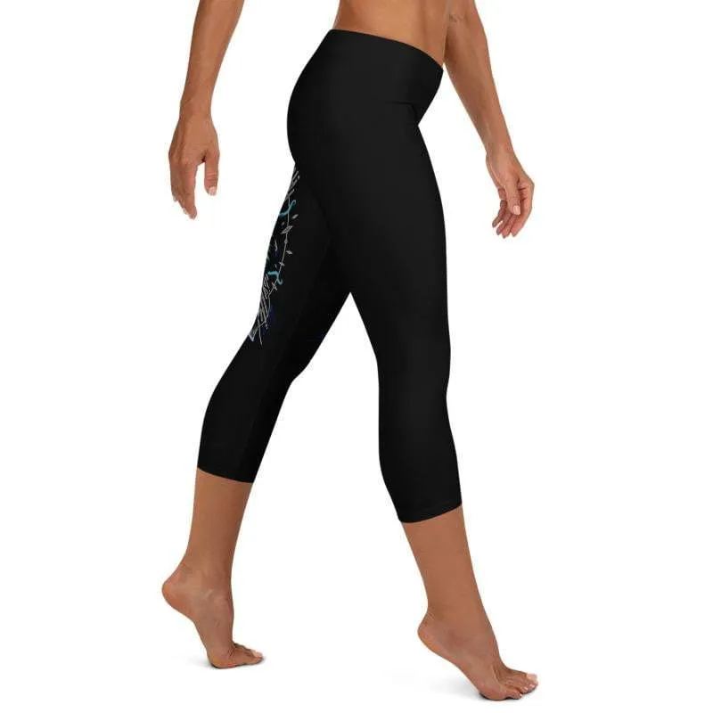 Shark Frenzy | Capri Leggings | Submission Shark