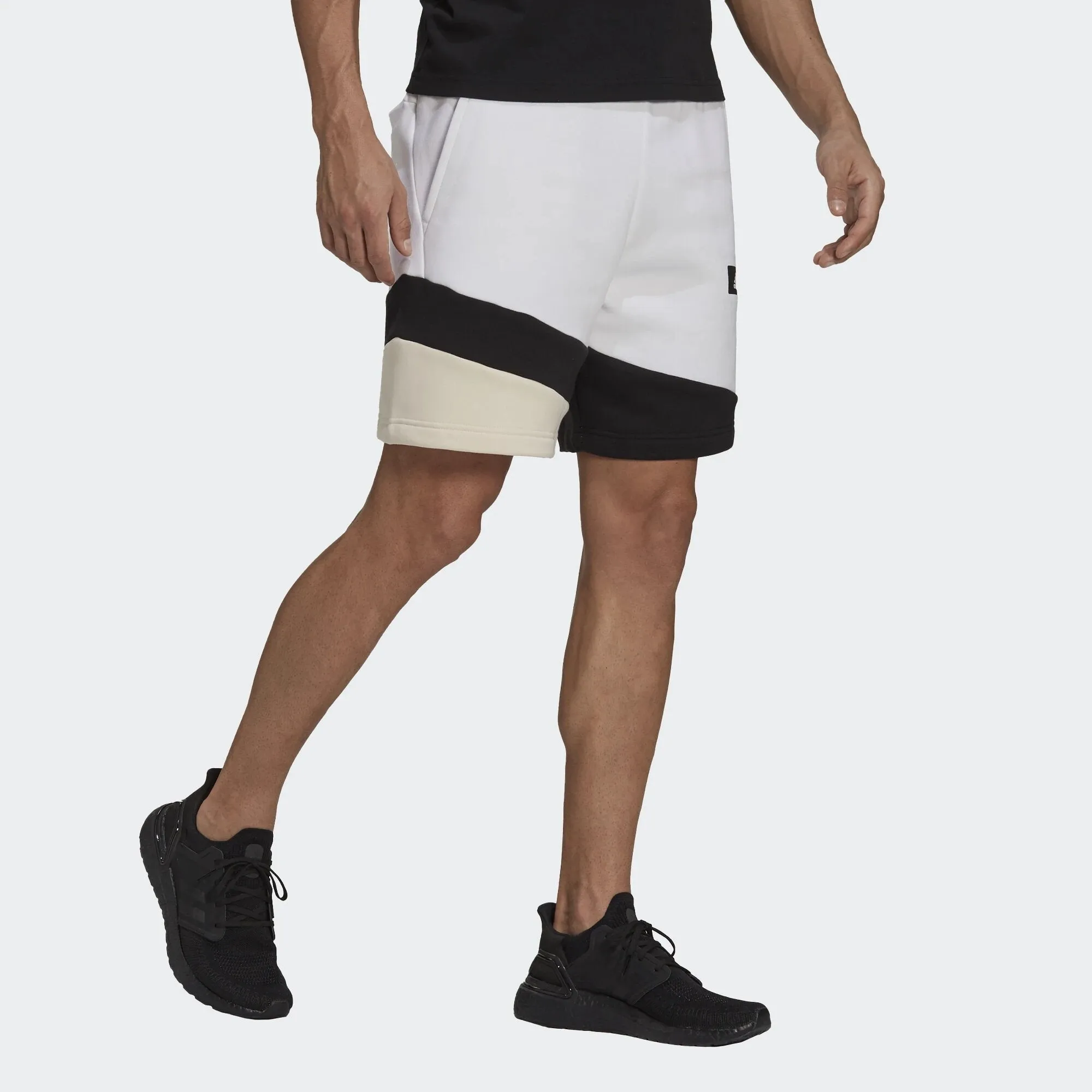 Short Adidas Sportswear Colorblock - Blanc/Noir/Rose
