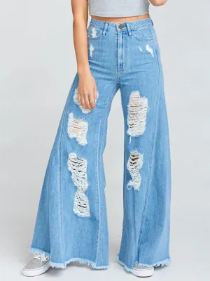 Shredded Casual Jeans