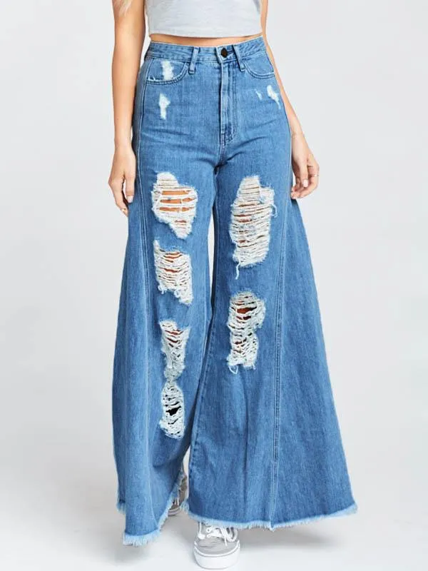 Shredded Casual Jeans