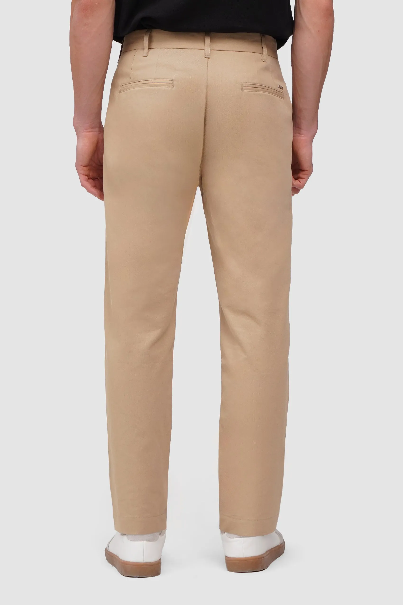 Straight Fit Chinos with Pleats