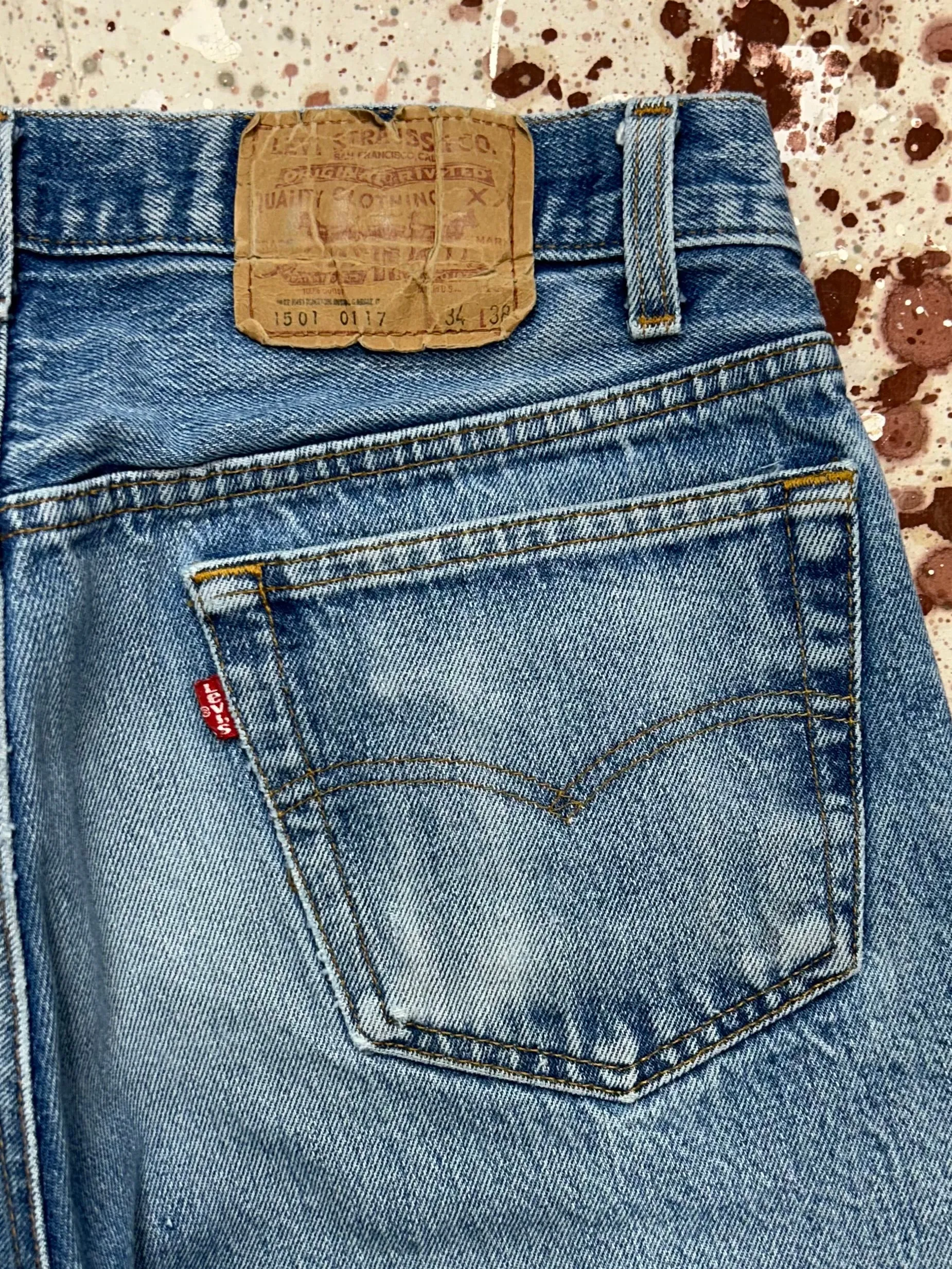 Vintage USA Levi’s 501 Transitional Tag Superwash Denim Jeans (JYJ1024-336)