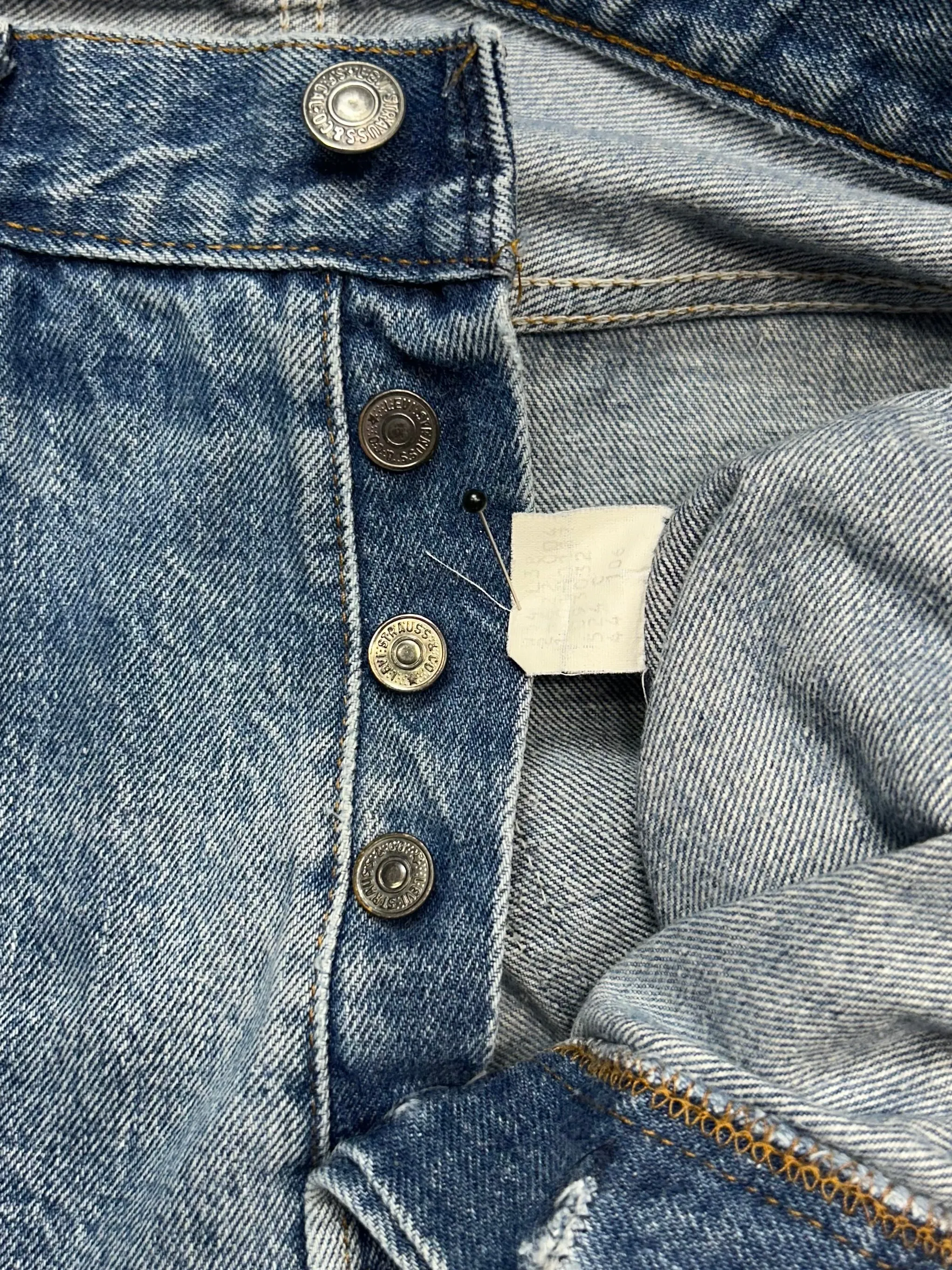 Vintage USA Levi’s 501 Transitional Tag Superwash Denim Jeans (JYJ1024-336)