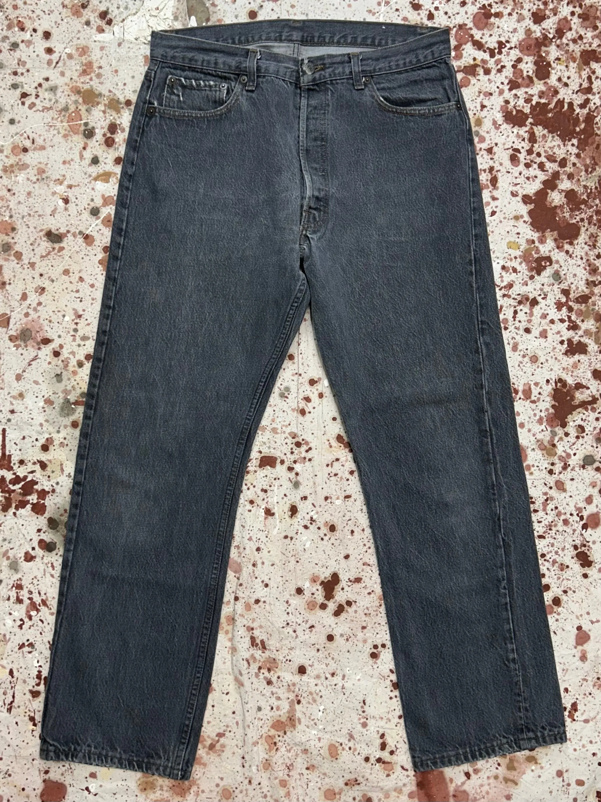 Vintage USA Levi's 501 True Black Denim Jeans (JYJ0924-305)