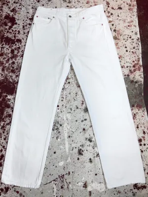 Vintage USA Levi's 501 White Denim Jeans (JYJ0324-093)