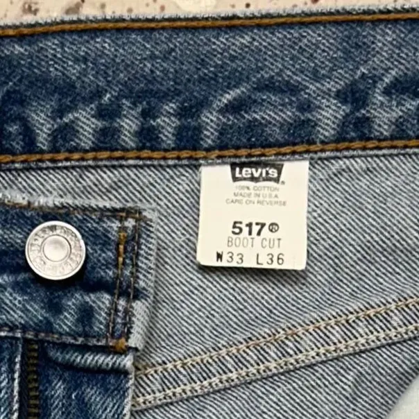 Vintage USA Levi's 517 Light Superwash Denim Jeans (JYJ1124-362)