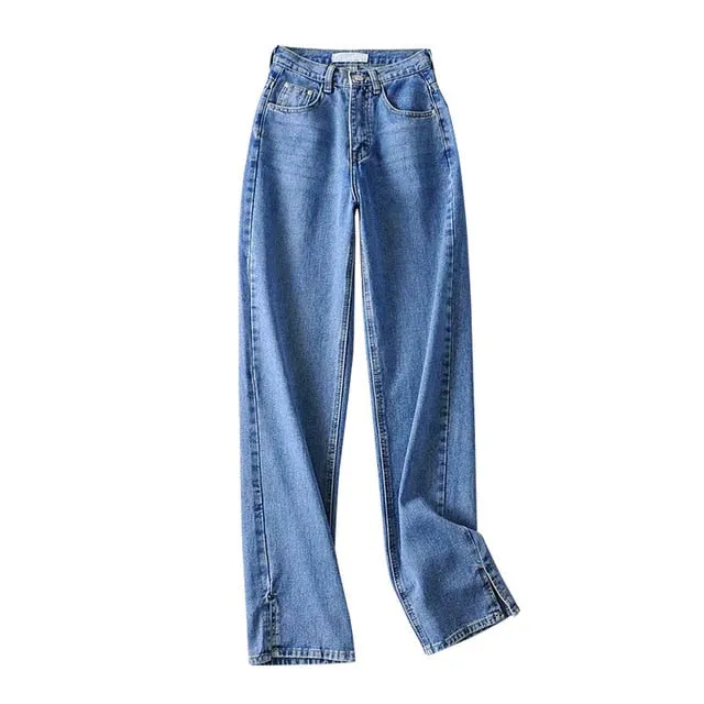 Women Pants | Women Casual Jeans | High Waist Jean | Straight Leg Jeans | Streetwear Jeans | Autumn Winter Casual Pants | Slim Loose Pants