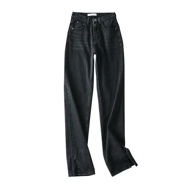 Women Pants | Women Casual Jeans | High Waist Jean | Straight Leg Jeans | Streetwear Jeans | Autumn Winter Casual Pants | Slim Loose Pants