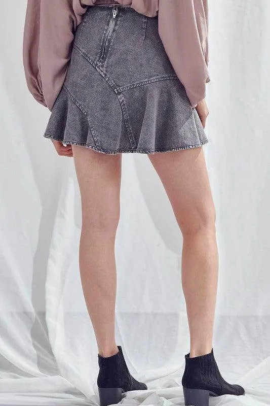 Womens Charcoal or Taupe A-Line Skirts