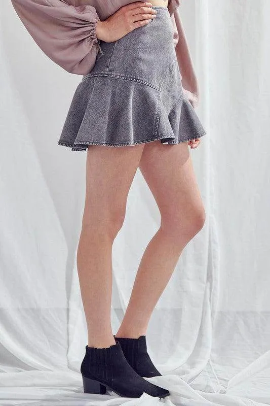 Womens Charcoal or Taupe A-Line Skirts