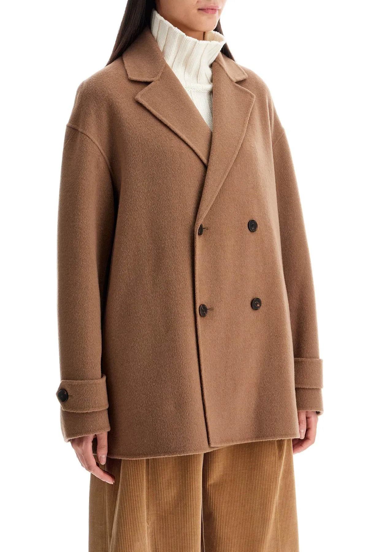wool and cashmere blend cab 30173 DARK KHAKI