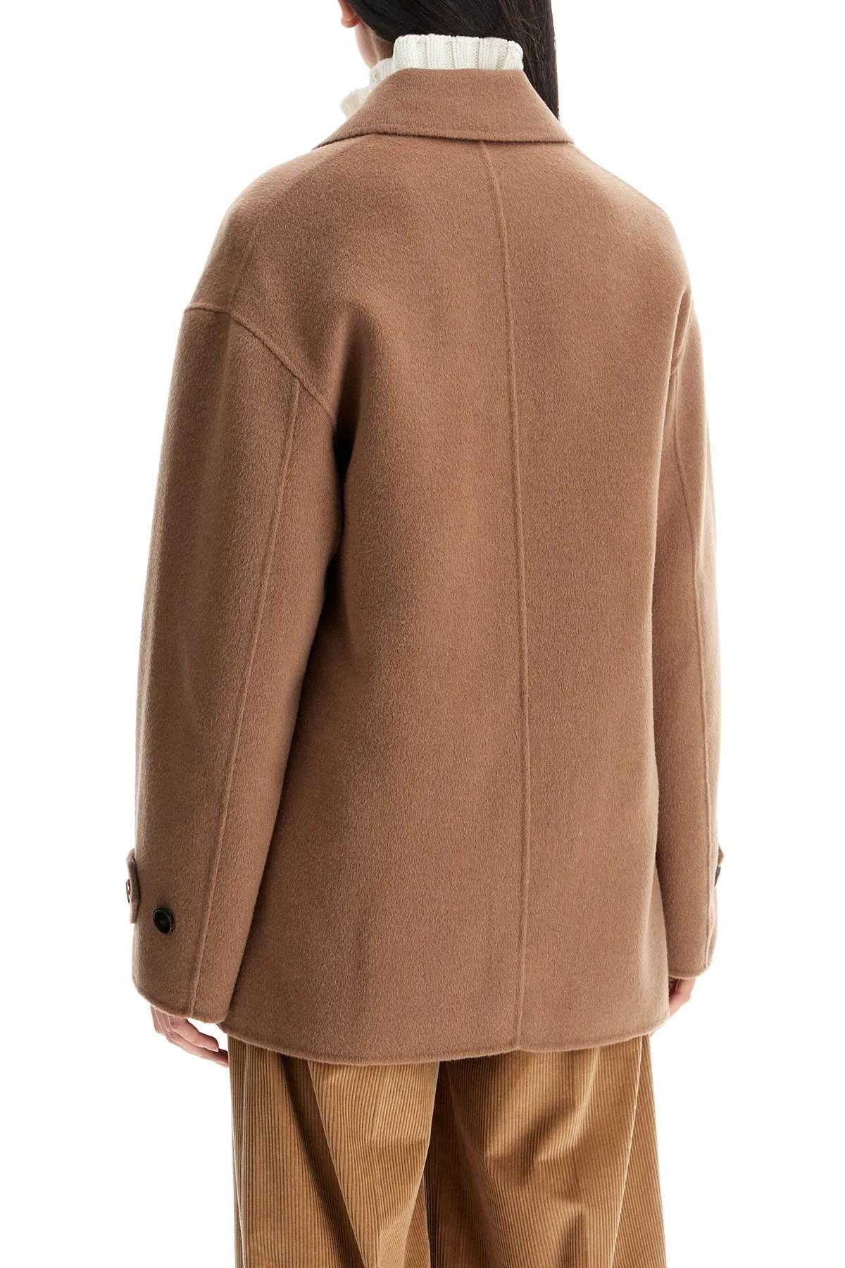 wool and cashmere blend cab 30173 DARK KHAKI