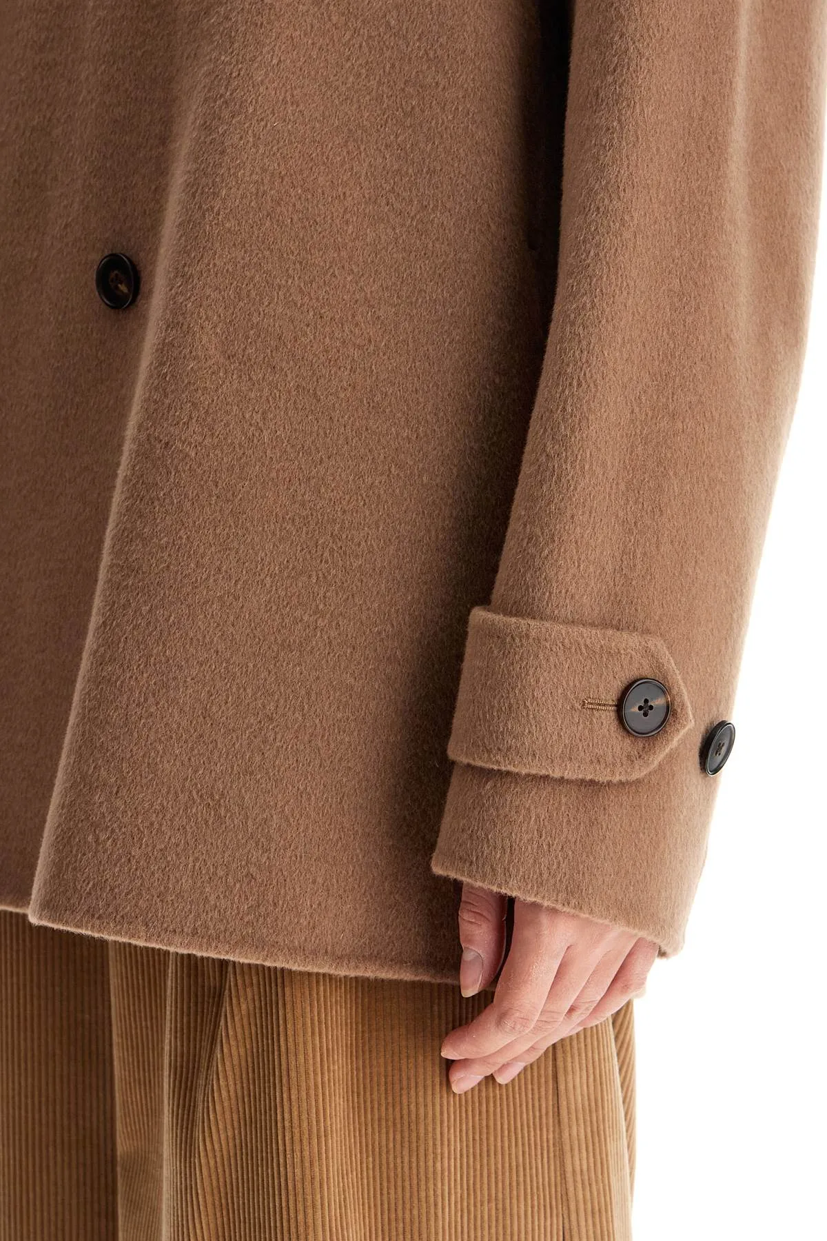 wool and cashmere blend cab 30173 DARK KHAKI