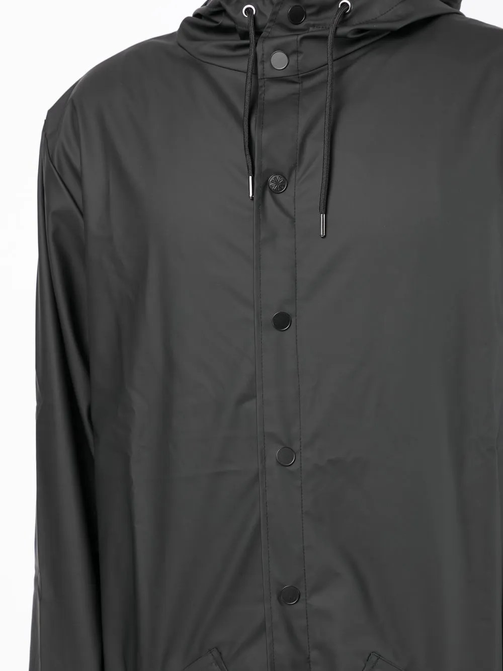 zip-up hooded jacket